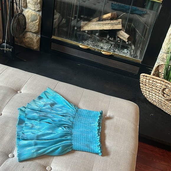 Queen of Sparkles Aqua Blue Swing Shorts Size XS - Picture 2 of 9